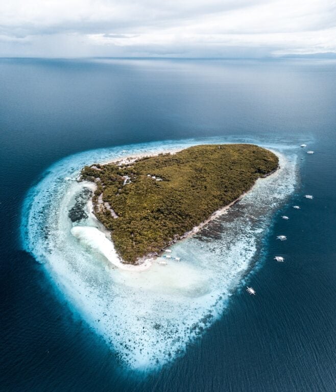 Sumilon Island drone photo
