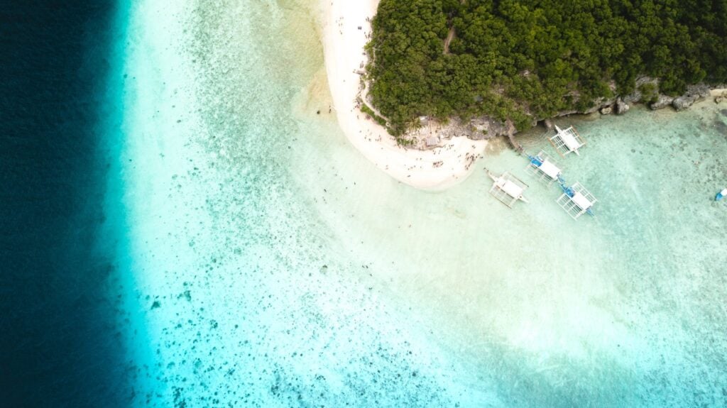 Sumilon Island drone pictures