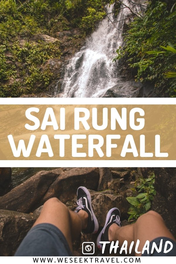 Sai Rung Waterfall in Khao Lak, Thailand