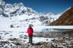 Hiking at gokyo lakes