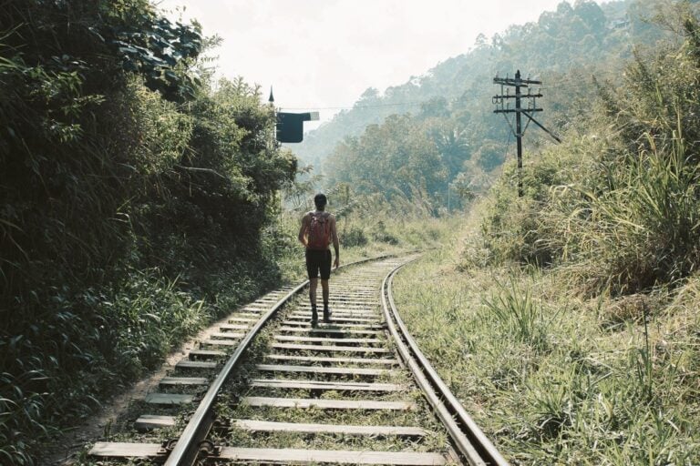 RAILROAD TRACKS NEAR ELLA SRI LANKA