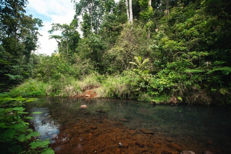 RIVER CROSSING ON THE CANNABULLEN FALLS TRACK