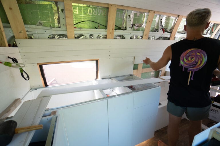 SHEETING OUR VAN WITH V-GROOVE