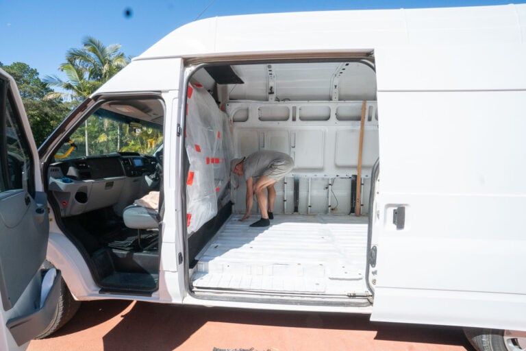 CLEANING OUT EVERYTHING BEFORE STARTING OUR DIY VAN CONVERSION IN AUSTRALIA