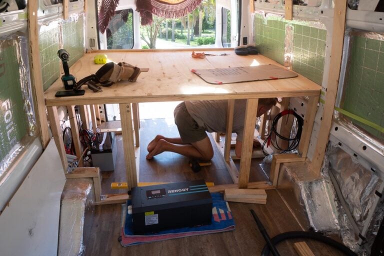PLATFORM BED DIY VAN CONVERSION