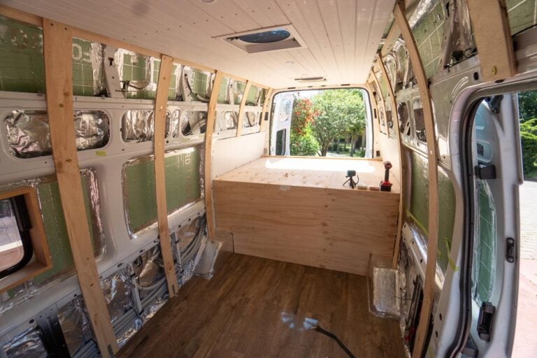 DIY VAN BUILD PLATFORM BED