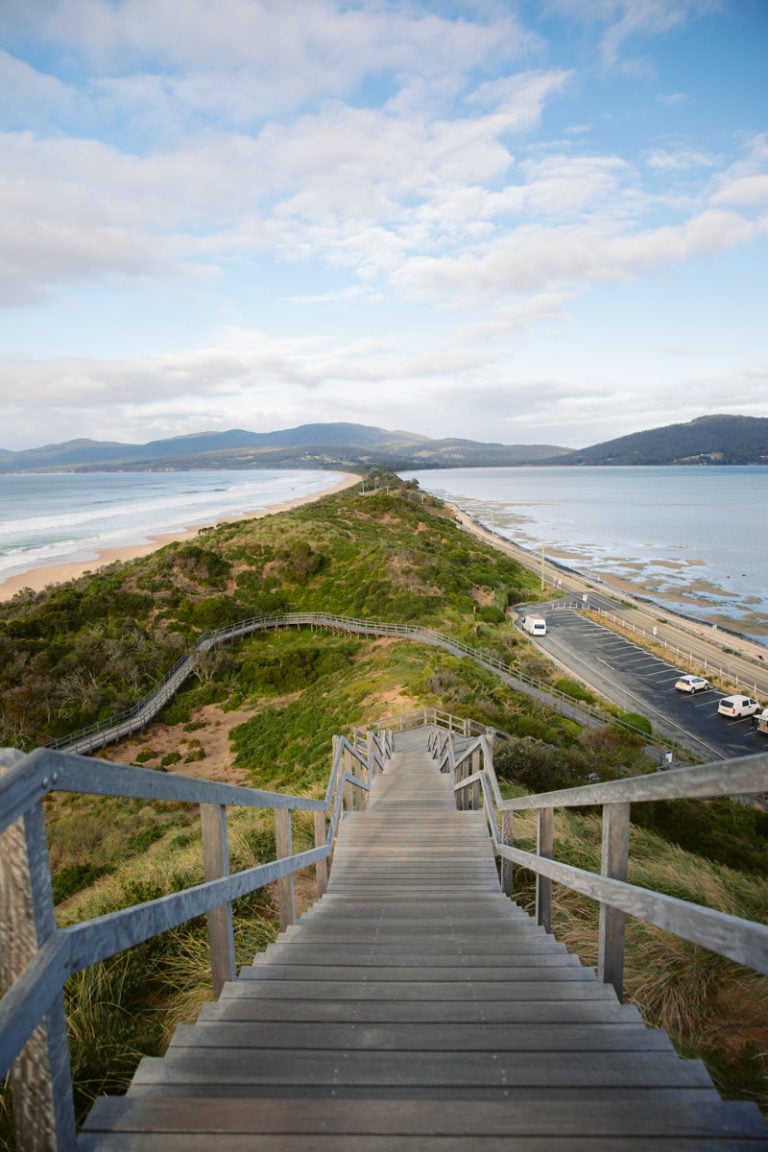 Visiting The Neck Lookout on Bruny Island, Tasmania