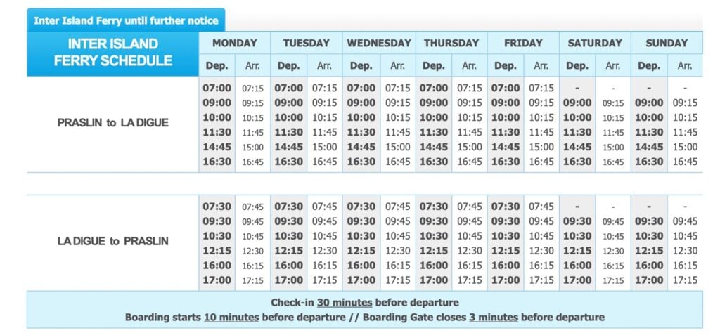 Cat Rose Timetable