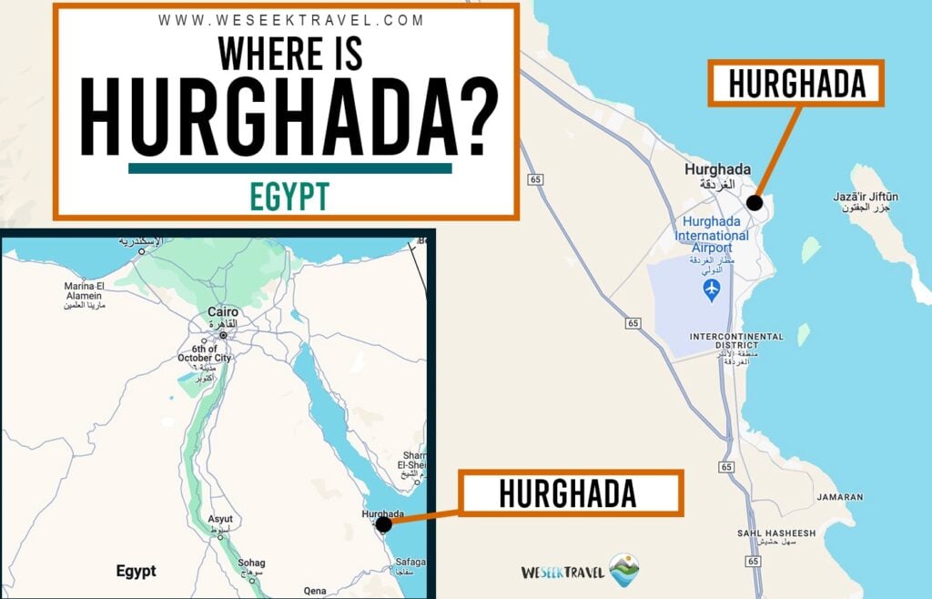 Where is hurghada in comparison to cairo