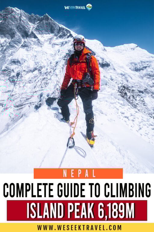 Complete guide to hiking Island Peak Pinterest Pin
