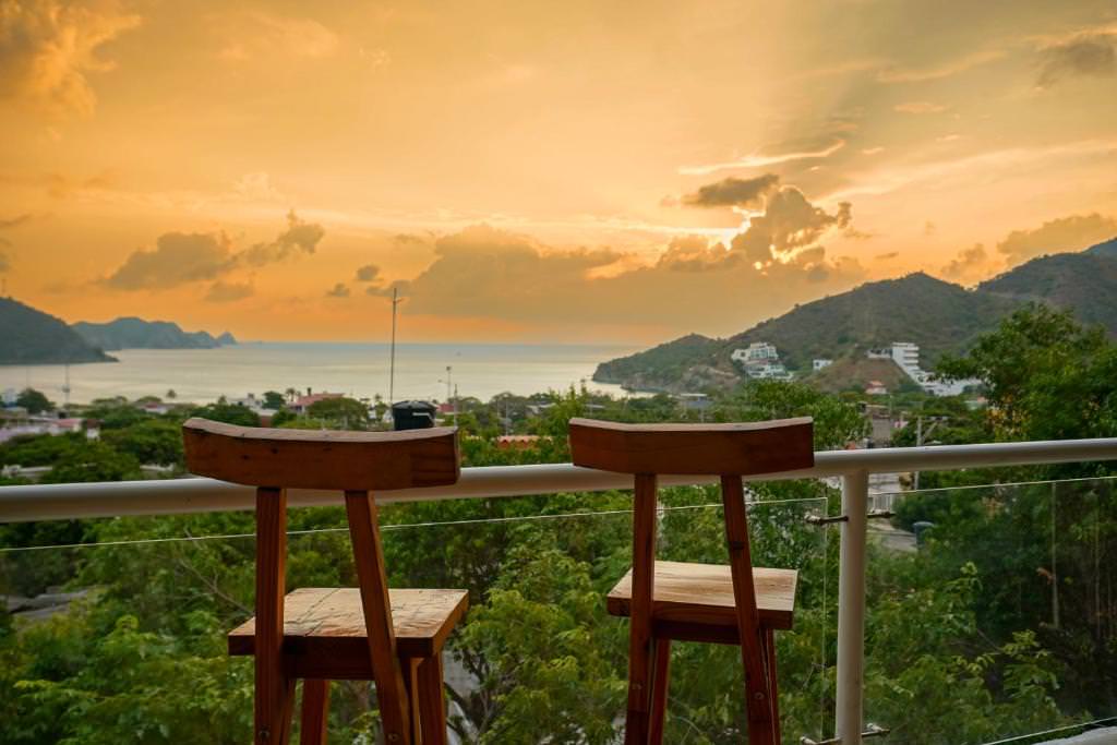 View from Vito Hotel Boutique Taganga balcony