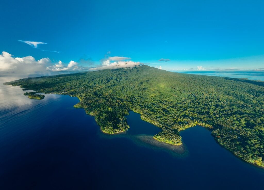 Titiru Eco Lodge Review: Rendova’s Best Local Stay Aerial view of rendova island