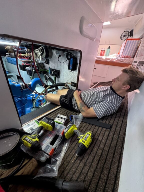 About Olly Gaspar &Amp; We Seek Travel Olly admiring his new engine room