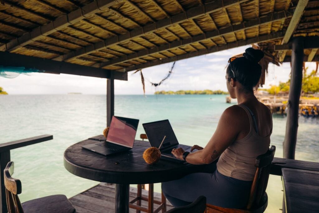 Solomon Islands Eco Lodges &Amp; Dive Resorts Guide Haylea working at munda bar agnes gateway hotel