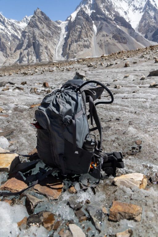 Atlast adventure backpack in the mountains