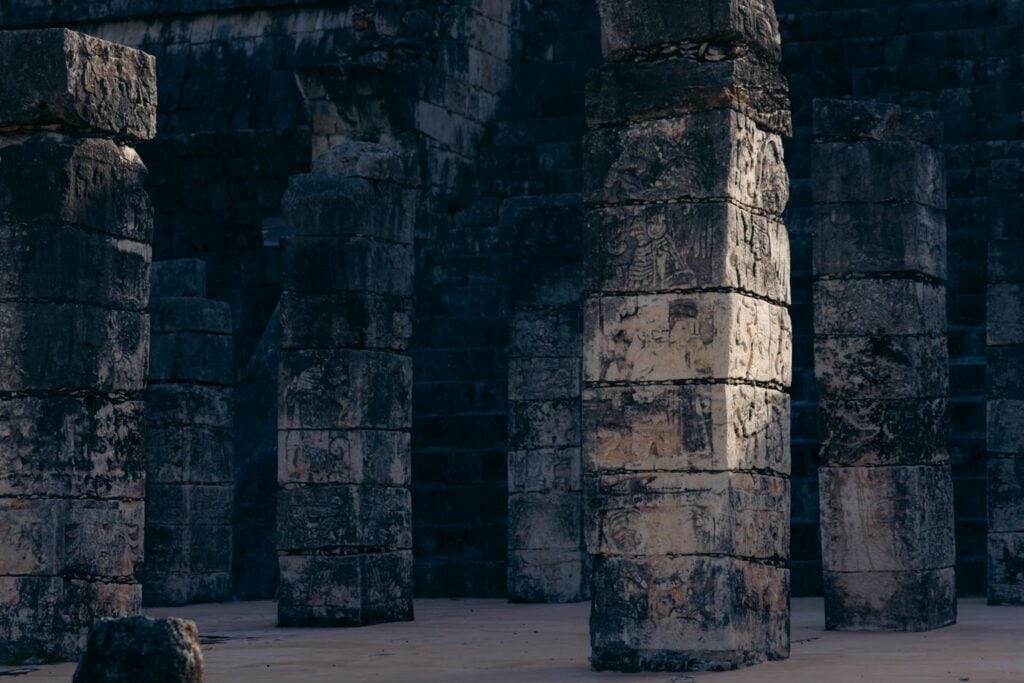 Chichen Itza Pillars