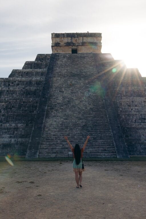Girl at Chichen Itza Temple