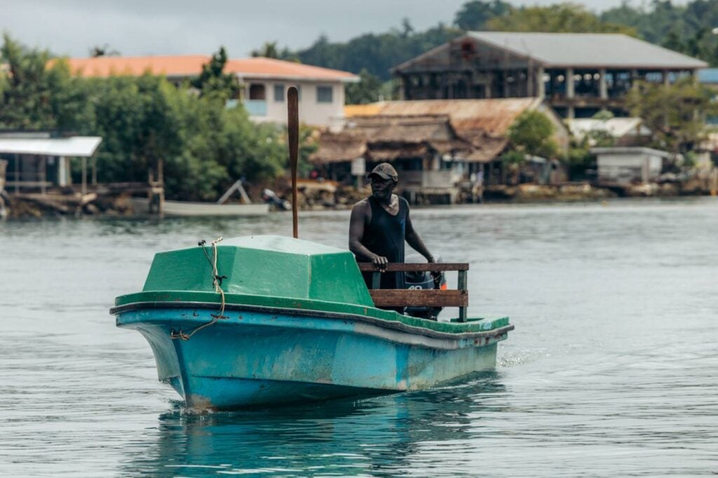 Boat driver at Gizo town