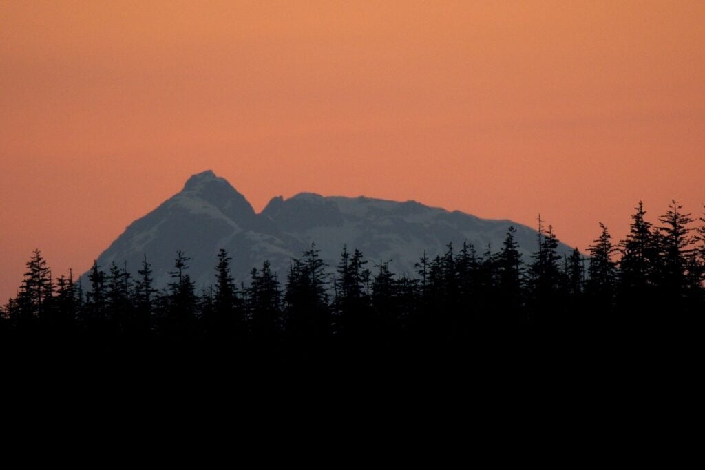 Mountain on far side of Bartlett Cove