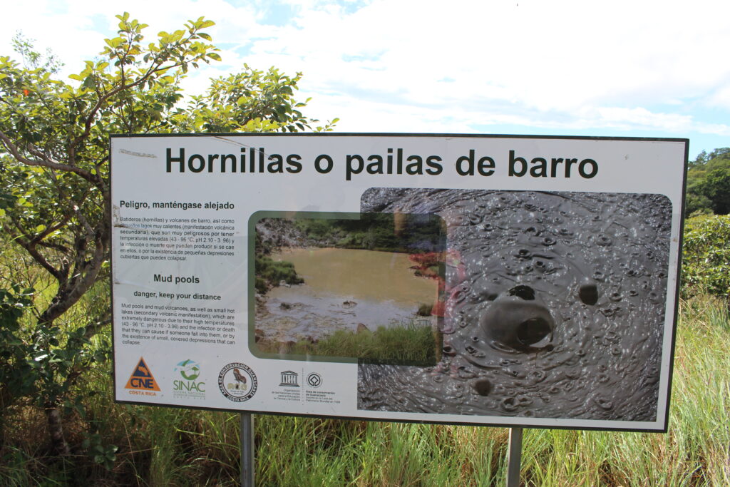 Mud pools warning