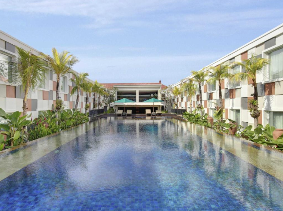 Serene pool at novotel bali hotel